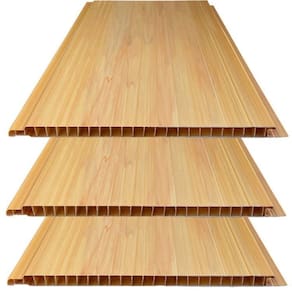 Kit 5 Caixas com 30 M² Forro de Pvc Plus 8mm X 20cm X 3,00m Bariri Cerejeira