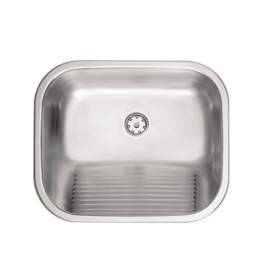 Tanque Encaixe Tramontina 34L 50X40x25cm Aco Inox Acetinado Com Valvula