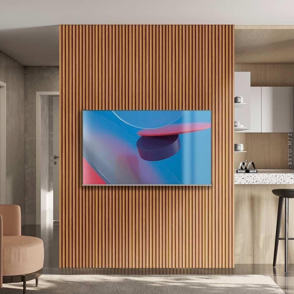 Painel Ripado Placa 180 Cm X 250 Cm Mdf E Mdp Nature Linea Brasil