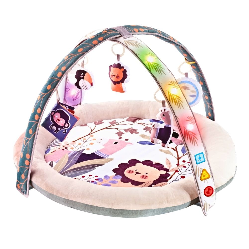 Tapete de Atividades Bebê Luz e Musica Comfy Leão Maxi Baby