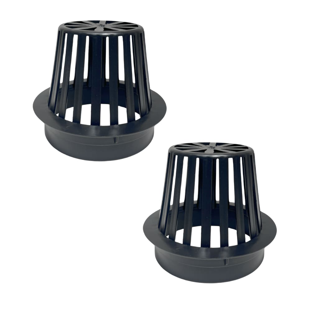 Kit 2 Abacaxi Ralo Anti Entupimento 100mm Plástico para Calhas