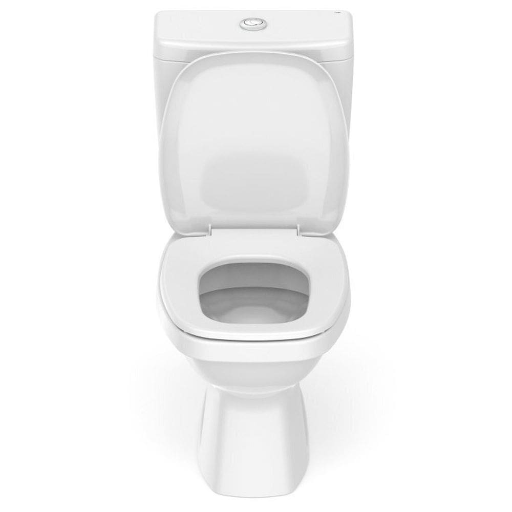 Kit 5 Vasos Sanitários com Caixa Acoplada e Assento Like Celite Branco Brilhante