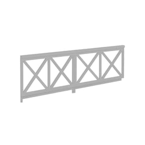 Grade de Proteção X Dupla 100 cm Casatema Cinza