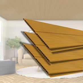 Kit 10 Caixas com 60 M² Forro de Pvc 8mm X 20cm X 3m Permatti Cerejeira