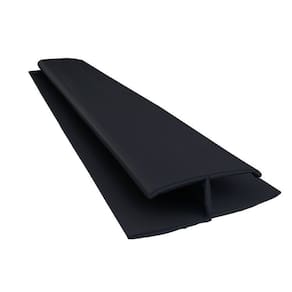 Kit 5 Caixas com 75 M Emenda Rígida Pvc Perfil H Preto 3m Bariri Preto