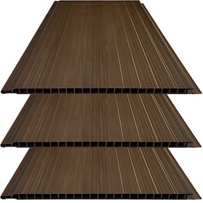 Kit 20 Caixas com 120 M² Forro de Pvc 10mm X 20cm X 3,00m Bariri Mogno