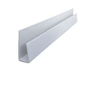 Kit 10 Caixas com 150 M Acabamento Perfil "u" para Forro Pvc 8mmx3cmx3,00m Bariri Branco Gelo