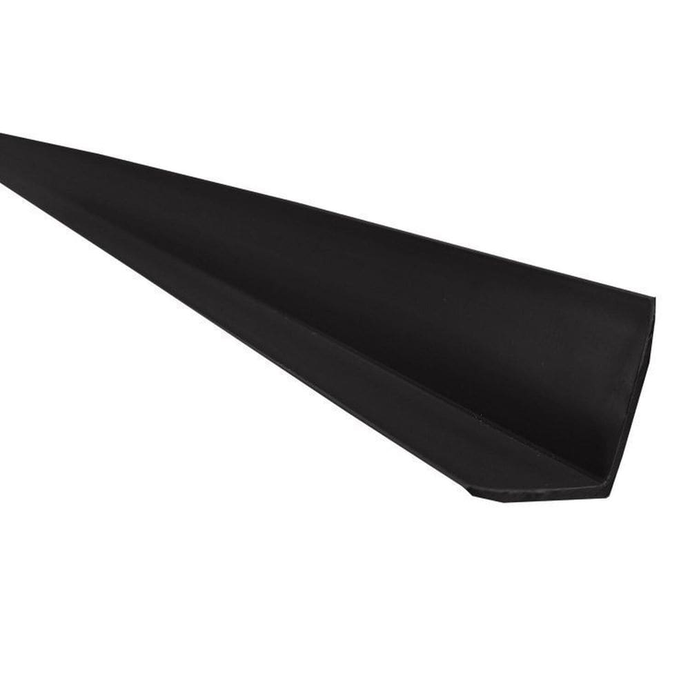 Kit 15 Caixas com 150 M Cantoneira em L Pvc Protetor de Canto 25x25mm Barra 300cm Bariri Preto
