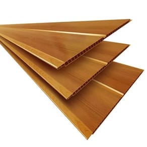 Kit 5 Caixas com 30 M² Forro de Pvc Polifort 8mm X 20cm X 3m m² Mogno