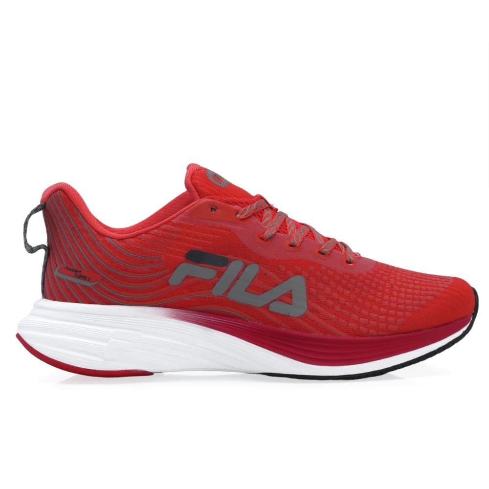 Tênis Fila Racer Curve 2 Vermelho e Cinza
