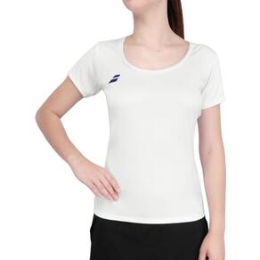 Camiseta Babolat Play Cap Sleeve Top Branca e Azul