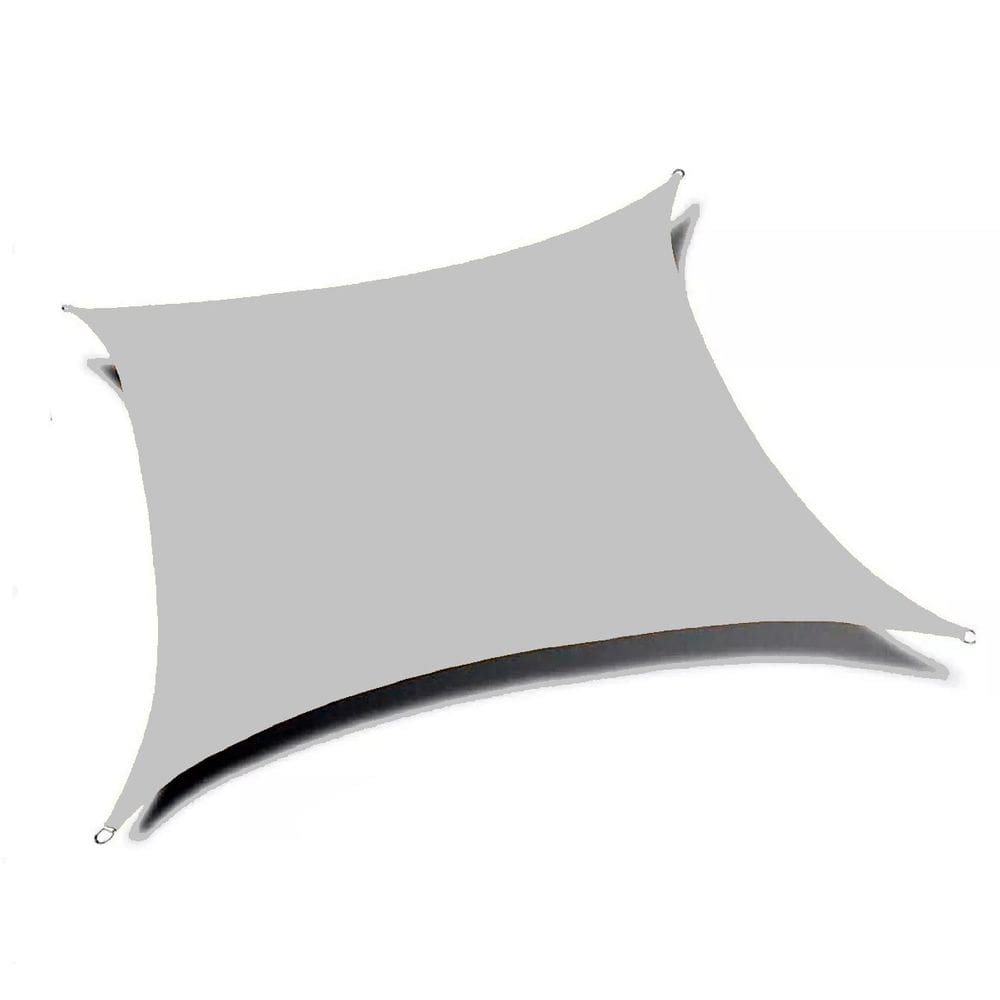 Tela Toldo Sombreamento Multiuso 5x5 Cinza Quadrada