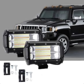 Par de Farol de milha 72W Lâmpada LED para Caminhão Trator Jipe Pickup LUMI-2238