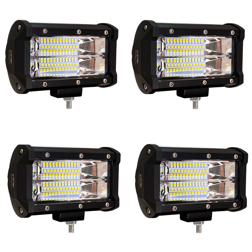 KIT de 4 Farol de milha 72W Lâmpada LED para Caminhão Trator Jipe Pickup LUMI-2238