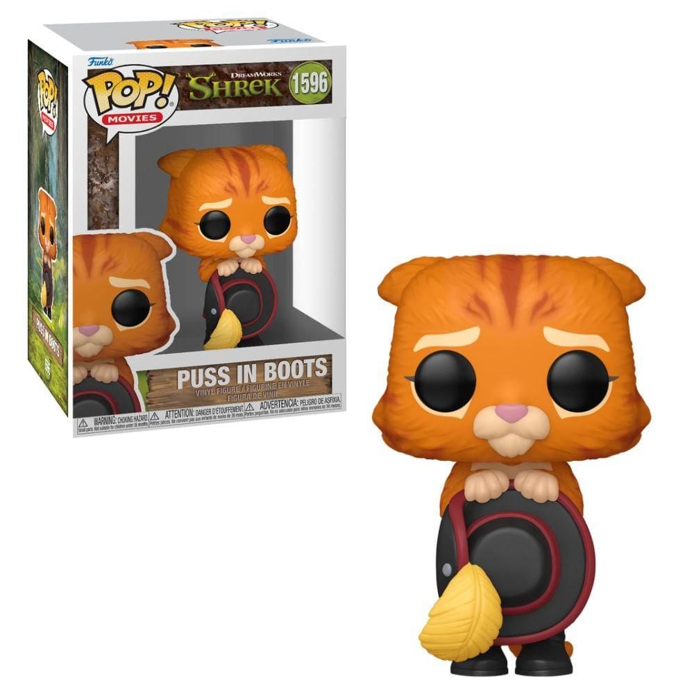 Boneco Funko Pop! DreamWorks Shrek 30 Anos - Gato de Botas