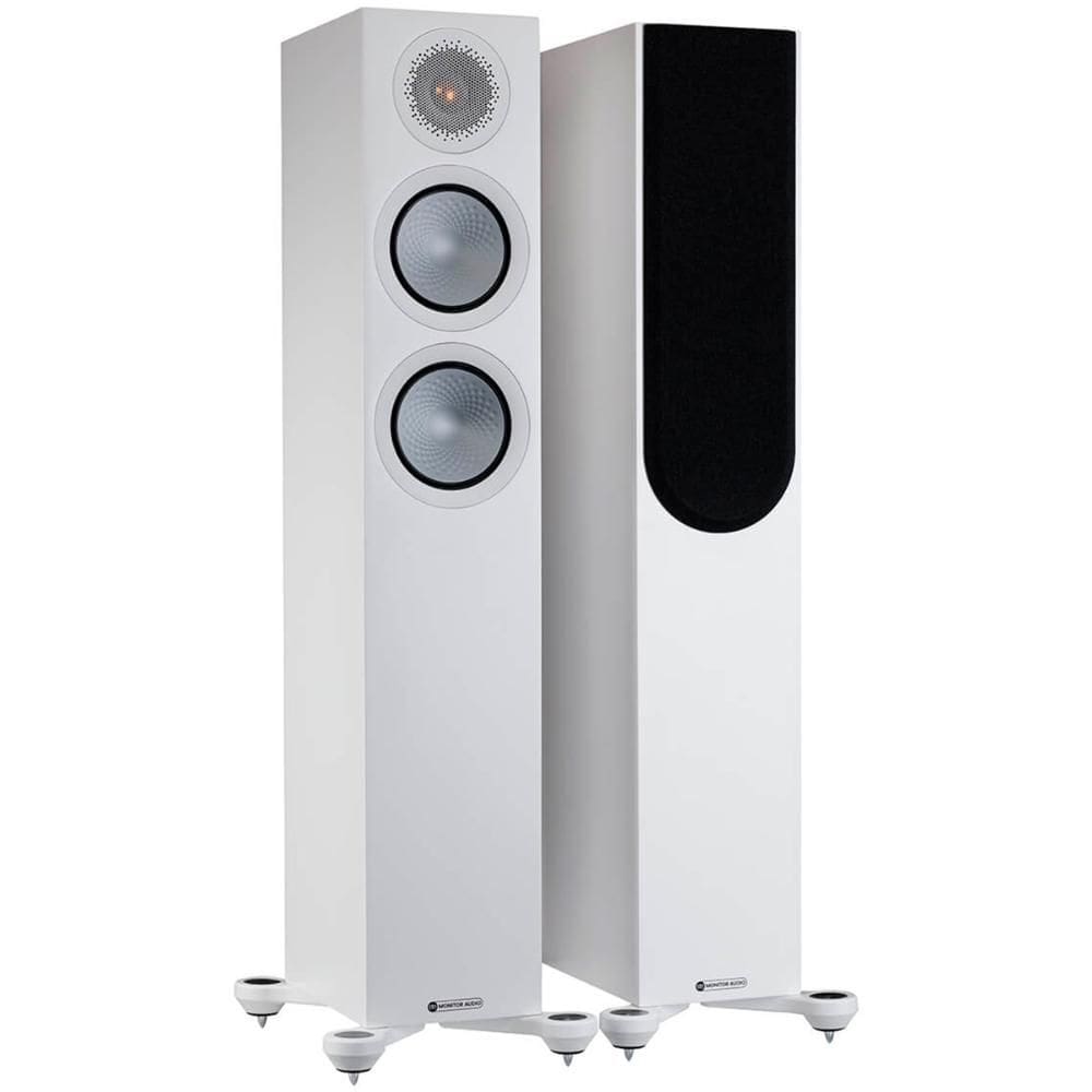 Monitor Audio Silver 200 7G Par de Caixas Acústicas Torre 2,5-vias 150W - Branco Cetim