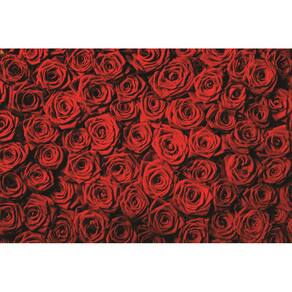 Fundo Fotográfico Em Tecido Rosas Vermelhas 2,60X1,50.