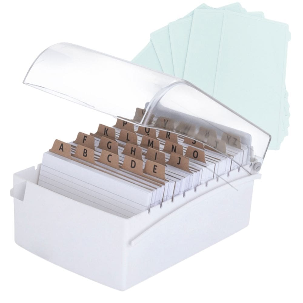 Fichário de Mesa 6x9 com Tampa Mais Kit de Divisórias