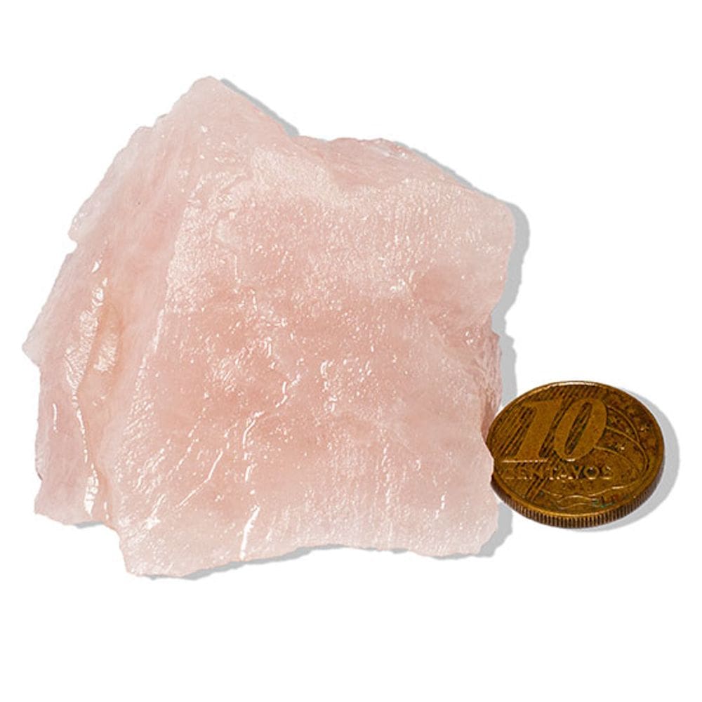 01 Cristal Rosa Pedra Bruto 50 a 100g Média 5 a 10cm Tipo B