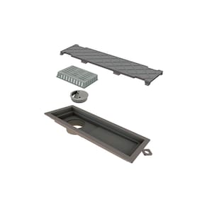 Ralo Linear Novii Seco 6083 25cm Saída na Extremidade com Tampa Oculta