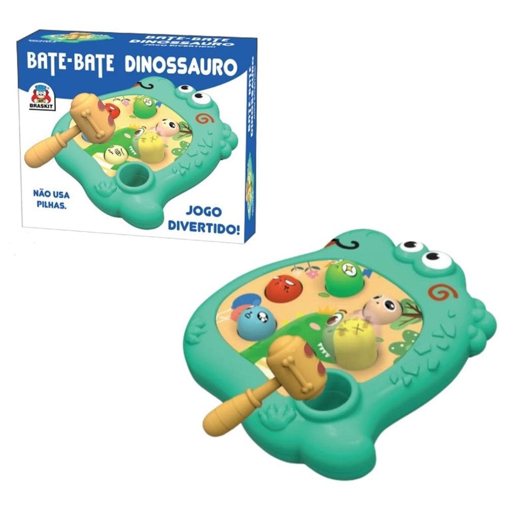 Jogo Bate Bate Dinossauro - Braskit