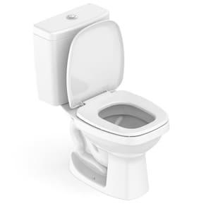 Kit 3 Vasos Sanitários com Caixa Acoplada e Assento Like Celite Branco Brilhante
