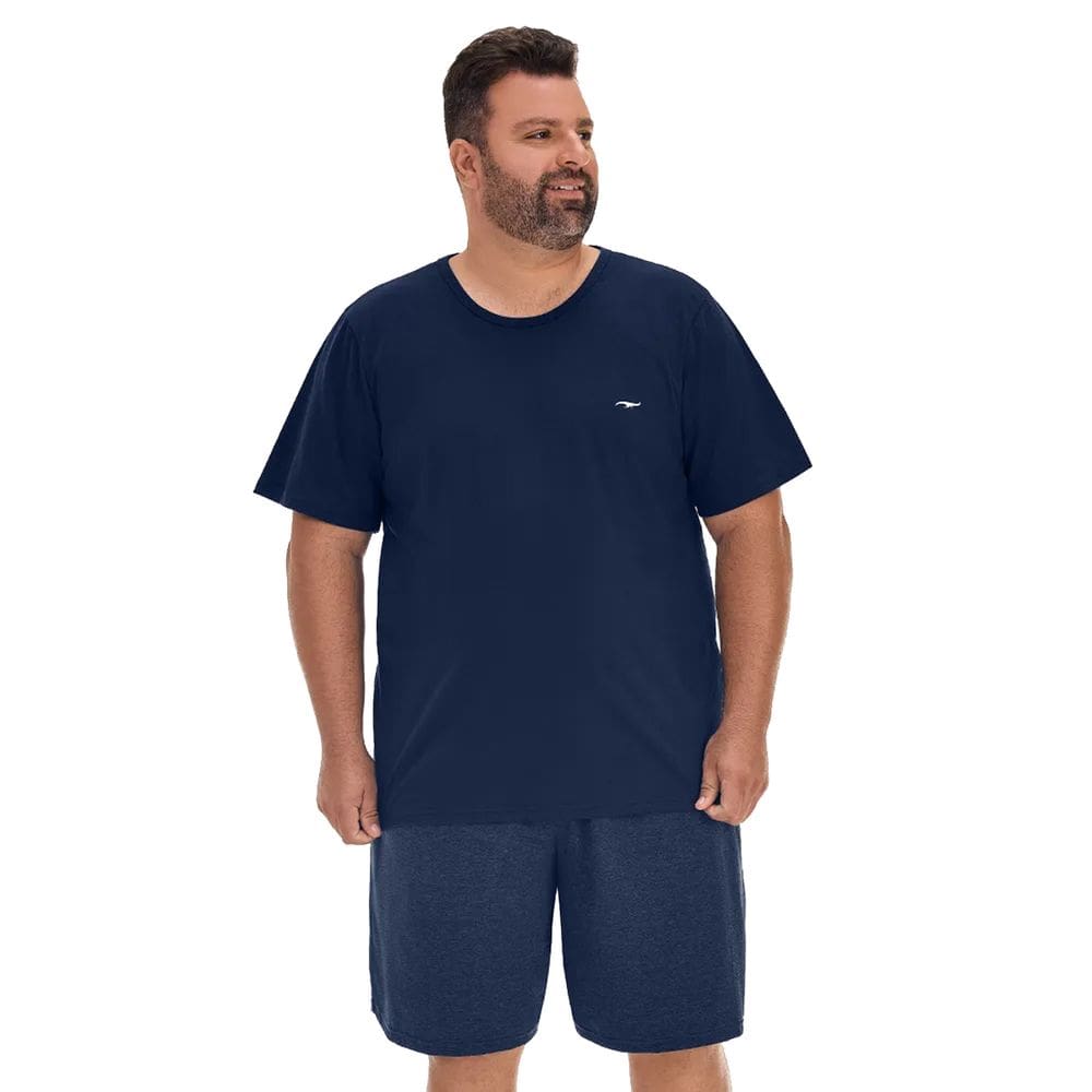 Pijama Masculino Curto Zee Rucci Marinho Plus Size ZR3300-058-1977P-V01