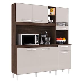 Kit Para Cozinha Barbara Chocolate Off White - Poquema
