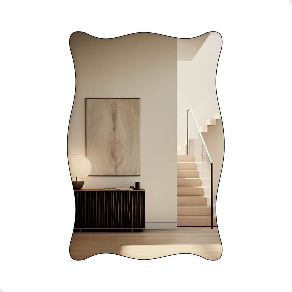 Espelho Pinterest Decorativo Grande 60x80cm Paris Preto