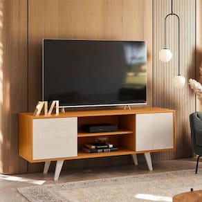 Rack Bancada Ambiente Lisboa Cinamomo Off White - Madetec