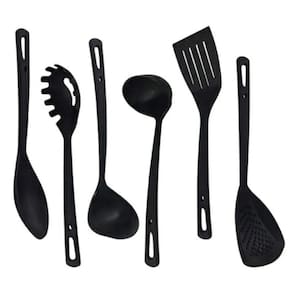 6 Utensílios Plásticos Cozinha Concha Pegador Escumadeira