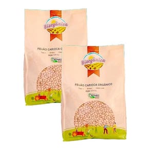 Kit 2X: Feijão Carioca Orgânico Biorgânica 2Kg