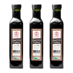 Kit 3X: Shoyu De Soja Orgânico Família Hattori 250Ml