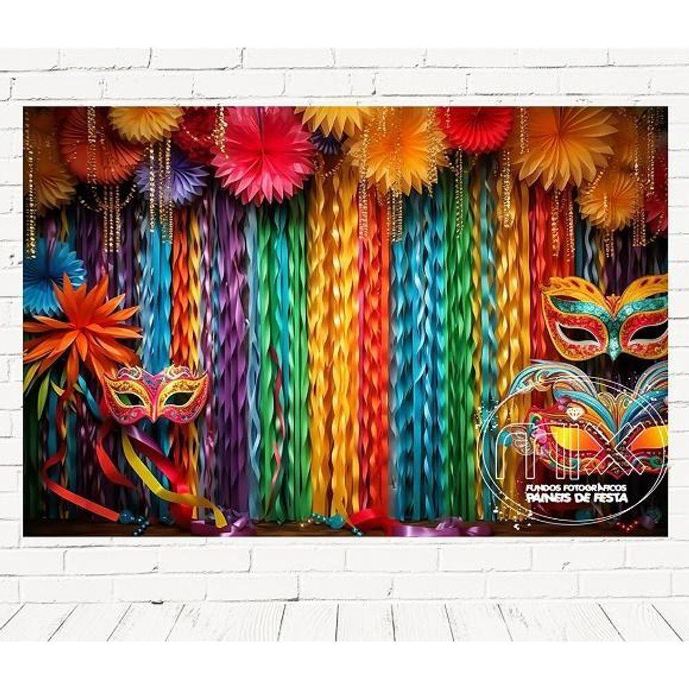 Fundo Fotográfico Em Tecido Cenario Carnaval - 150X100