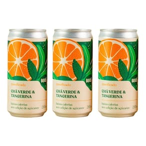 Kit 3X: Chá Verde Com Tangerina Gaseificado Brazô 269Ml
