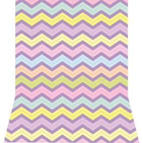 Fundo Fotográfico Newborn Tecido Chevron Colorido 1,50X2,50