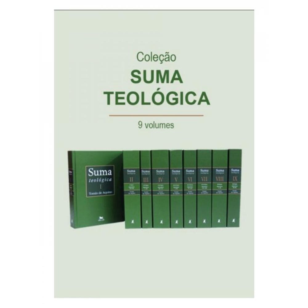 Suma Teológica – Coleção 9 Volumes - Bilíngue - Capa Dura