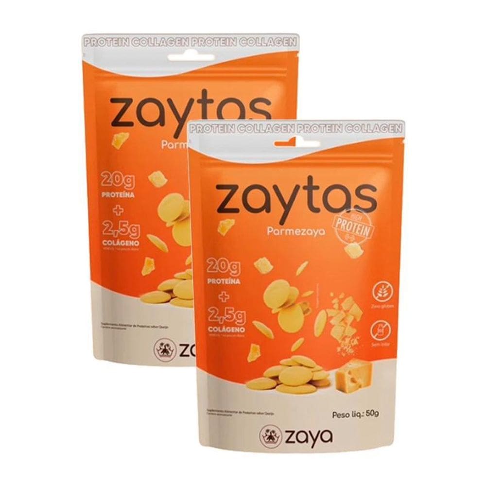 Kit 2X: Biscoito Parmezaya Protein Sem Glúten Zaya 50G