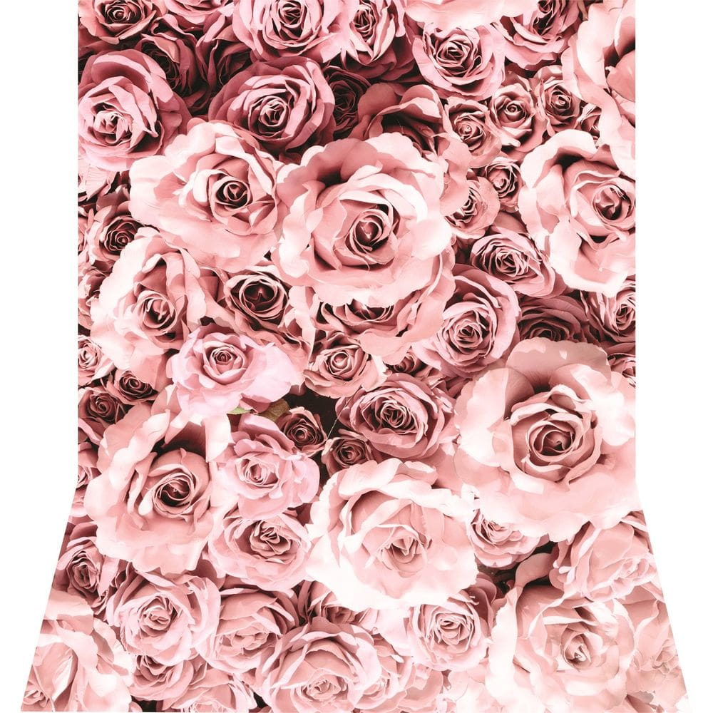 Fundo Fotográfico Em Tecido Rosas 1,50X2,50