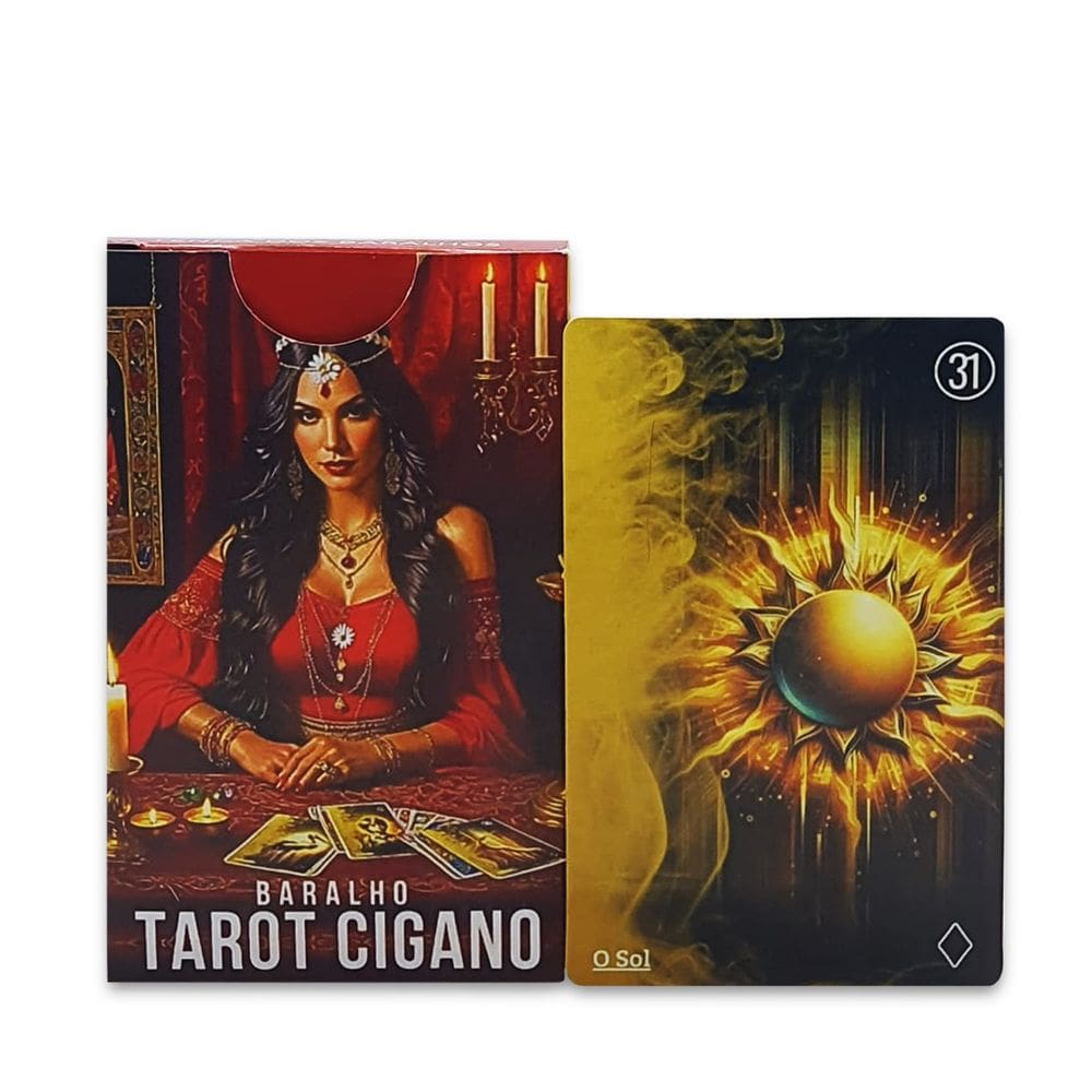 Baralho Tarot Cigano Espiritual 36 Cartas Tarô c/ Manual