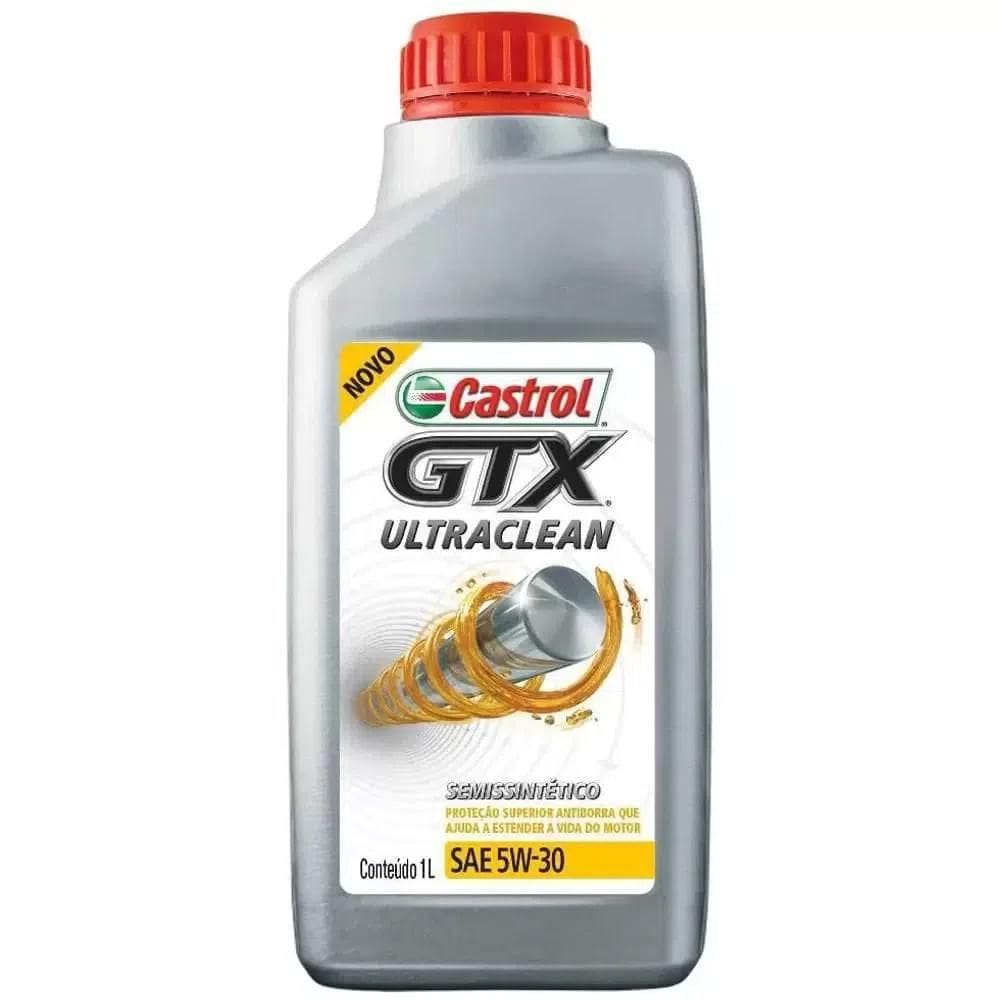 Óleo Semissintético SN 5W30 GTX Ultraclean 1 Litro Castrol