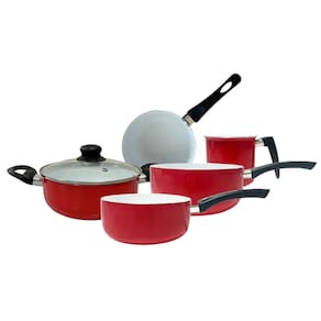 Kit de Panelas Santiago Vermelho 6 peças c/ Cerâmica