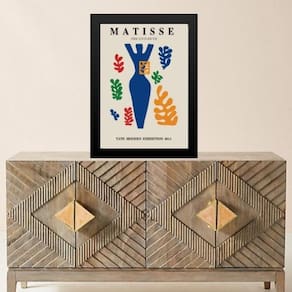 Quadro Matisse - Forma Corpo Feminino 45X34Cm - Com Vidro