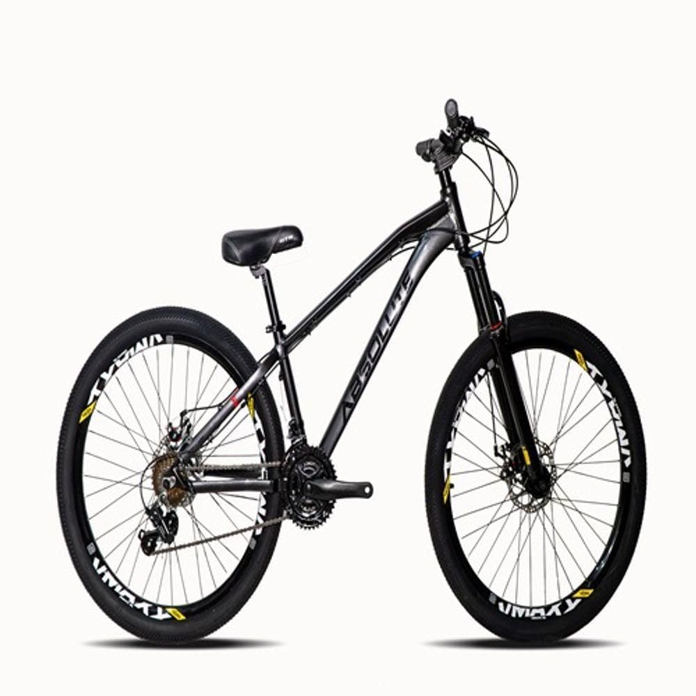 Bicicleta Absolute Brutus26 Câmbios Shimano 21 Velocidades Cinza/grafite