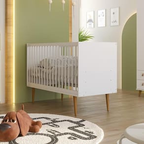 Berço Simples Encanto Confortável e Seguro Branco