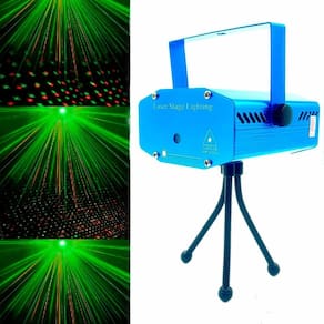 Laser De Balada Led Giratória Holográficos Festa Neon