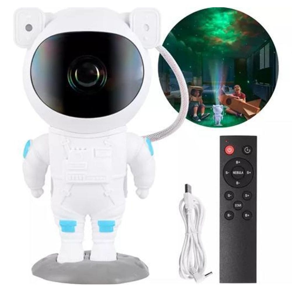 Luminária Abajour Infantil Estilo Astronauta