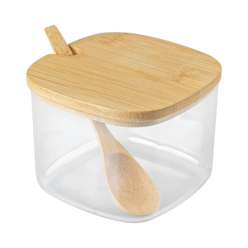 Açucareiro com Tampa e Colher de Bambu Sense 200ml - Ou