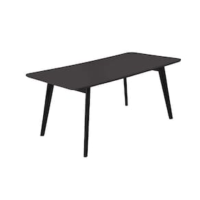 Mesa de Jantar Madeira Maciça Slim Tampo de Vidro Móveis Mix