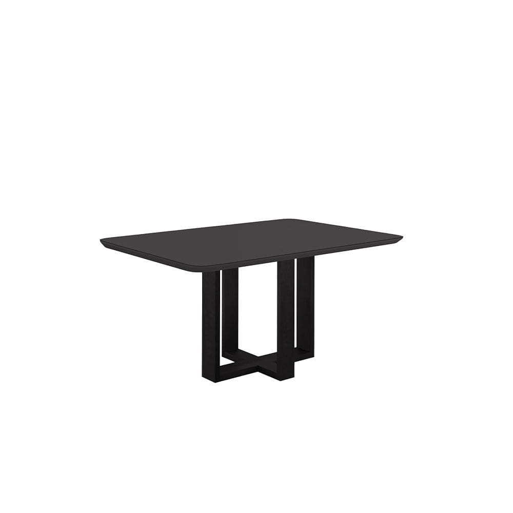 Mesa de Jantar Lisy Com Tampo de Vidro Móveis Mix